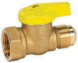Homewerks, 3/4Inch FIP x 15/16Inch FL VGV1LHR4B Premium Gas Ball Valve, Female Thread x Flare, Brass, Color