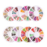 DECORA 8 Cases of Fruit Cake Flower Animal Slices Perfect for Sticking to Slime, DIY Crafts, Nail Art and Decoration