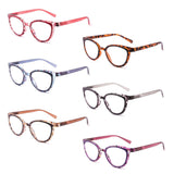 IVNUOYI 6 Pack Reading Glasses Blue Light Blocking Fashion Ladies Readers with Spring Hinges,Anti Glare UV Eyestrain,Computer Ey
