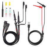 AUTOUTLET P2200 Universal Oscilloscope Probe with Accessories Kit 200MHz Oscilloscope Clip Probes 1X 10X with BNC Minigraber Test Lead-New