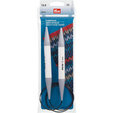 Prym 32 Circular Plastic, 15Mm Knitting Needles, White,Grey