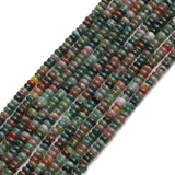 HAAMIIQII 2x4mm Natural Indian Agate Rondelle Spacer Beads 150Pcs Flat Disk Stone Semi Precious Gemstone Loose Beads for Jewelry