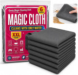 TLM Genie Cloth Magic Cloth, 6 Pack LintFree Microfiber Cleaning Cloths, StreakFree Cleaning Rags for Glass, Kitchen, Car & Ho