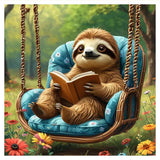 hill froeistung Sloth Diamond Art Painting Kits for Adults,Landscape Diamond Art Kits for Beginners, 5D DIY Round Full Drill Dia