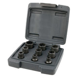 Performance Tool W38916 3/8-Inch Drive 9 Piece Bolt Extractor Set SAE