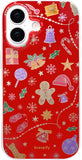 SCORPIFY for iPhone 17 Case [Compatible with MagSafe] with Christmas Merry Magic, Cute Red Magnetic Phone Cover Bumper for Women