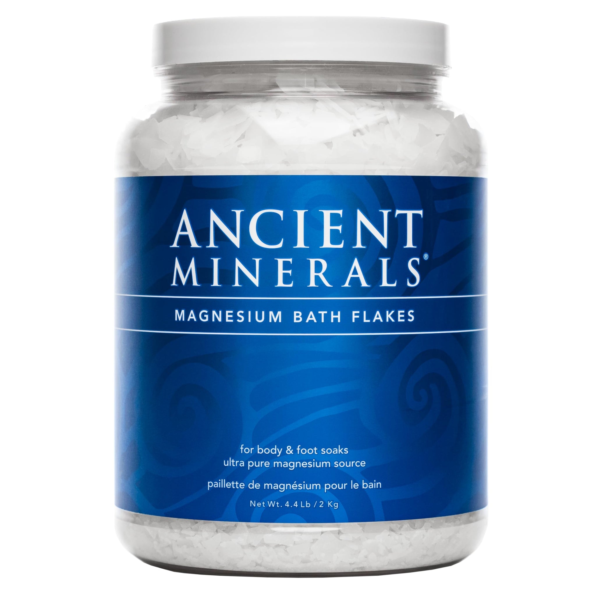 Ancient Minerals Magnesium Bath Flakes - Bathing Alternative to Epsom Salt - Soak in Natural Salts - High-Absorption Efficiency 