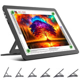 TOHETO Rechargeable A3 Light Board with Stand, Super Bright Magnetic Light Pad with Side Buttons, Wireless Light Box for Tracing