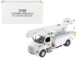 Peterbilt 536 Truck with Altec AA55 Aerial Service Body White Transport Series 1/32 Diecast Model by Diecast Masters