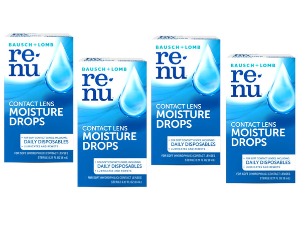 Eye Drops by Renu, for Redness Relief and Dry Eyes, Lubricating and Re ...
