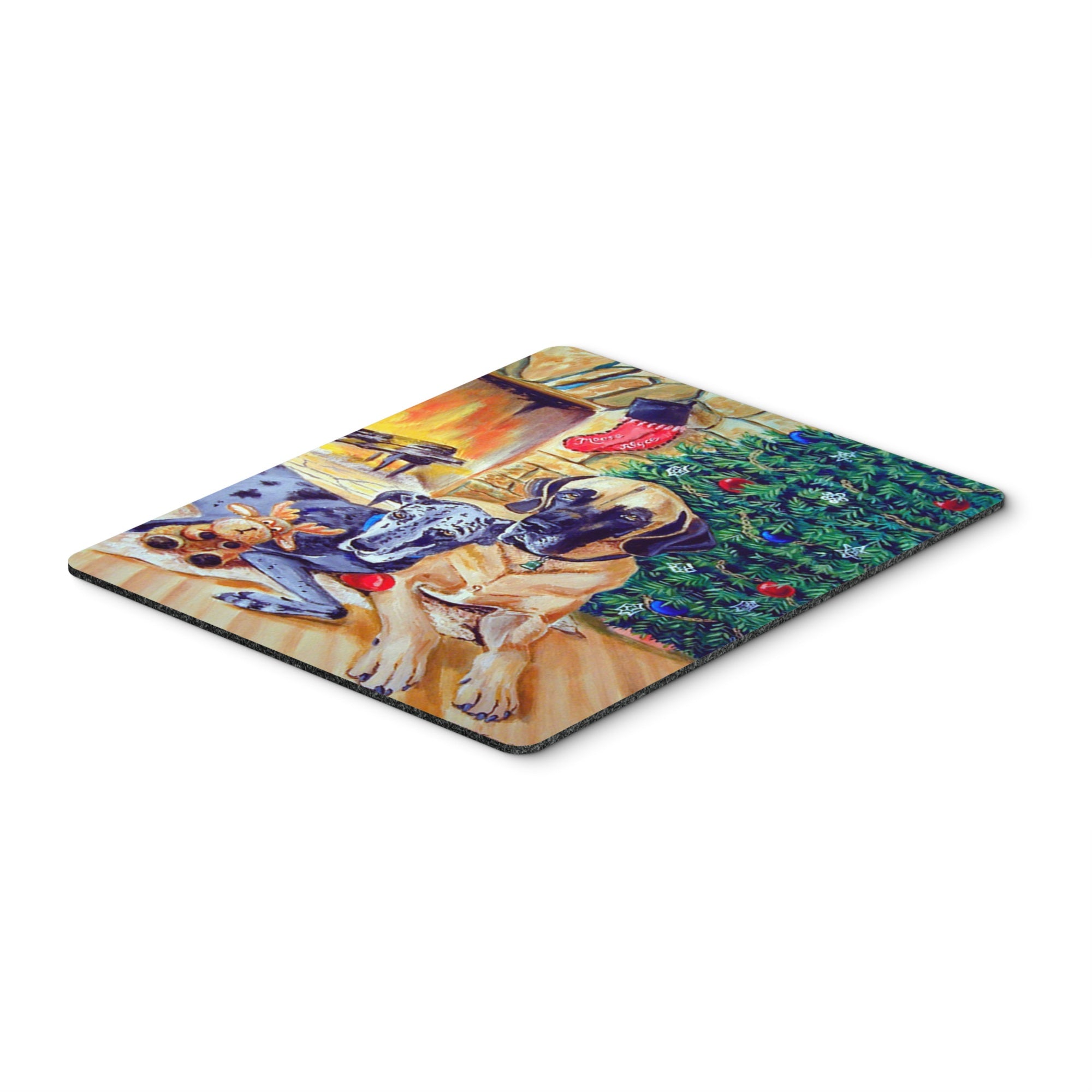 Caroline'S Treasures Mouse/Hot Pad/Trivet, Harlequin & Blue Great Danes Under The Christmas Tree (7111Mp)