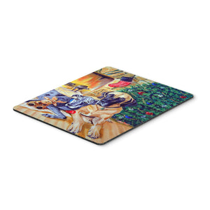 Caroline'S Treasures Mouse/Hot Pad/Trivet, Harlequin & Blue Great Danes Under The Christmas Tree (7111Mp)