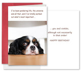 Funny Dog Birthday Card, Humorous Birthday Gift Idea for Dog Lovers, Happy Birthday Card from Doggy