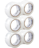 AUDTMWH Clear Packing Tape, Heavy Duty Packaging Tape Designed for Moving, Packing, Shipping and Mailing, 1.88 x 63 yds, 6 Rolls