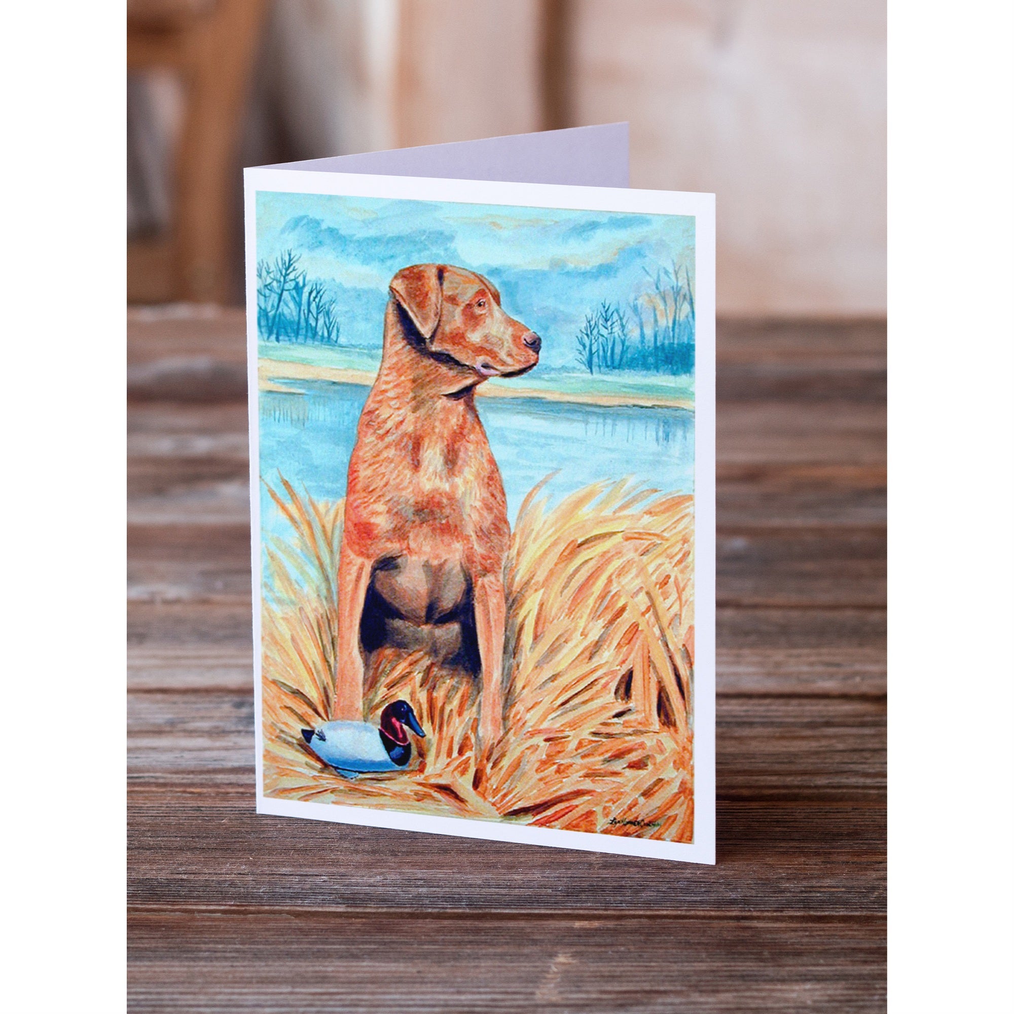 Chesapeake Bay Retriever Greeting Cards And Envelopes Pack Of 8