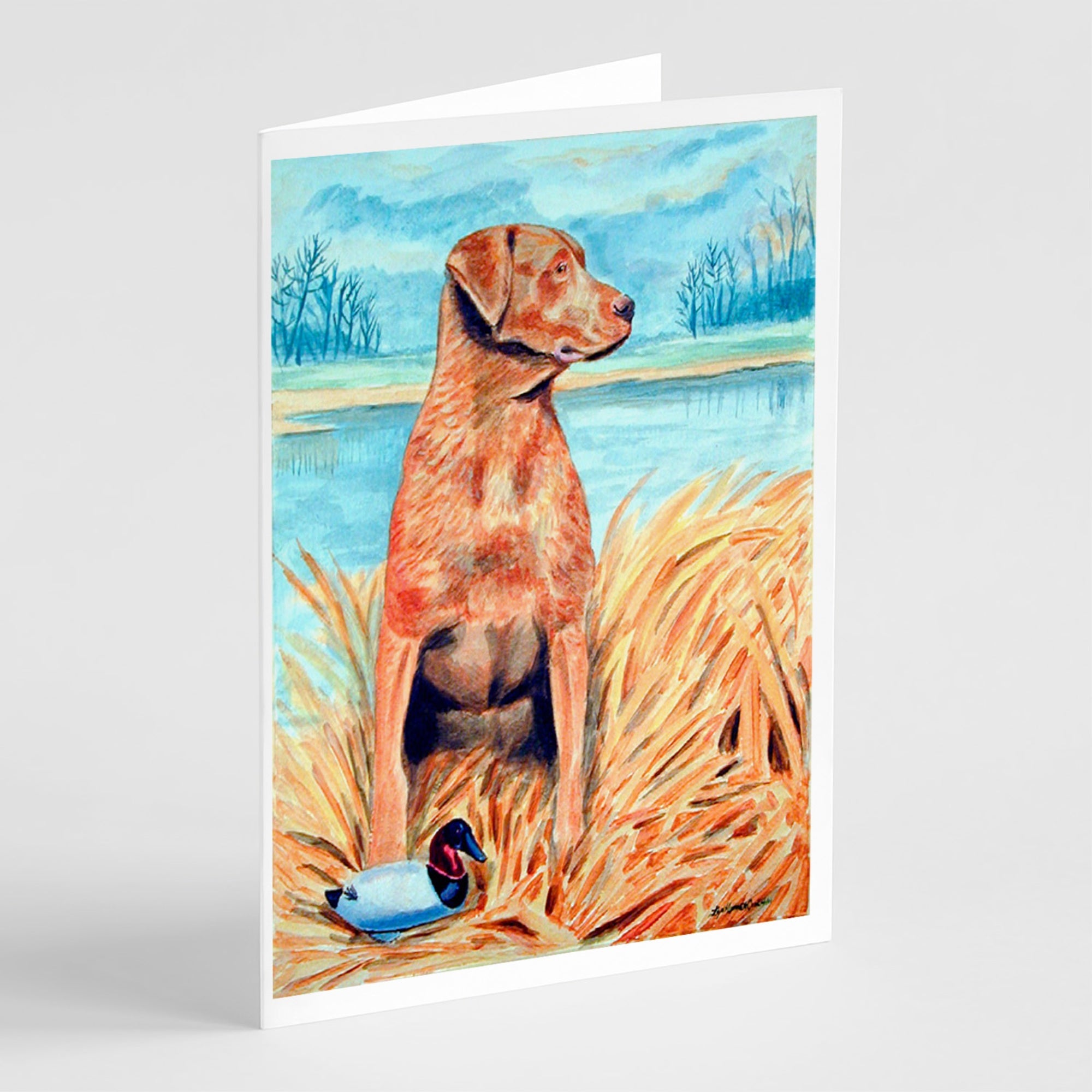 Chesapeake Bay Retriever Greeting Cards And Envelopes Pack Of 8