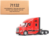 Kenworth T680 76 High Roof Sleeper Cab Truck Tractor Viper Red Transport Series 1/50 Diecast Model by Diecast Masters