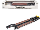 Trail King TK120 Hydraulic Detachable Gooseneck Lowboy Trailer Black (Outrigger Version) Transport Series 1/50 Diecast Model b