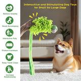 Dog Puppy Toys Dog Squeak Toys Plush Dog Toy with Dog Ropes Knots for Fun and Teeth Cleaning,Tug of War Toys, Puppy Chew Toys, D
