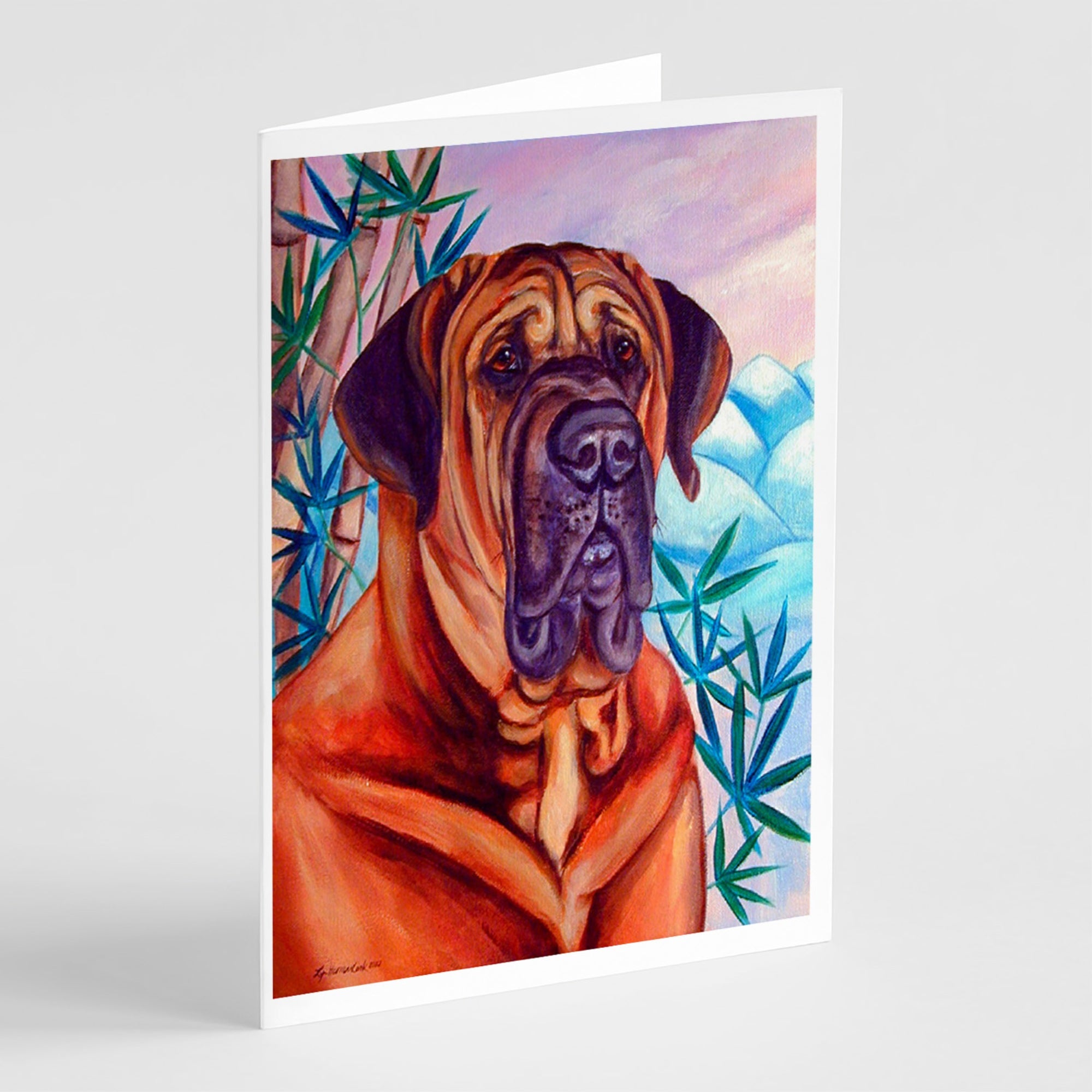 Tosa Inu Greeting Cards And Envelopes Pack Of 8