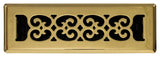 Decor Grates SPH210 Floor Register, 2x10, Polished Brass Finish