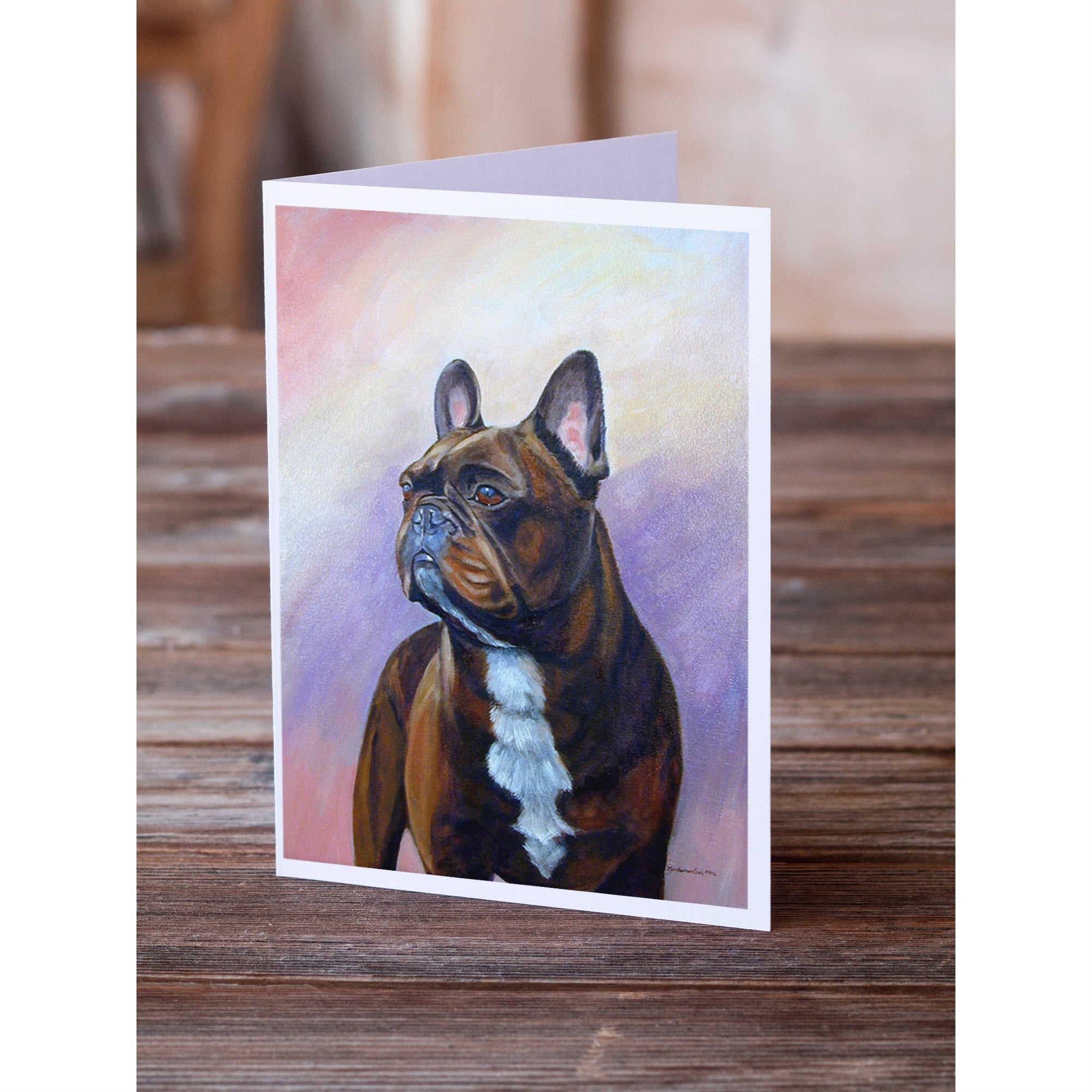 French Bulldog Greeting Cards And Envelopes Pack Of 8