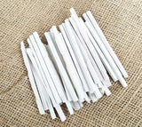 4OUR FAITH Pack Of 150 (1kg) Edible Slate Pencils/Slate Bars White Pencils/Natural Limestone Slate Chalk Pencils/Earthy Goodies 