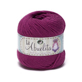 La Abuelita 100% Cotton Yarn (50grams) Ideal for Amigurumi 53 Plum