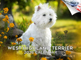 2025 2026 West Highland Terrier Calendar - Dog Breed Monthly Wall Calendar - 12 x 18 Open - Thick No-Bleed Paper - Giftable - Ac