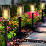 Solar Pathway Lights Outdoo 8 Pack, Bright Solar Path Lights Outdoor, IP65 Waterproof Garden Lights Solar Powered Landscape Ligh