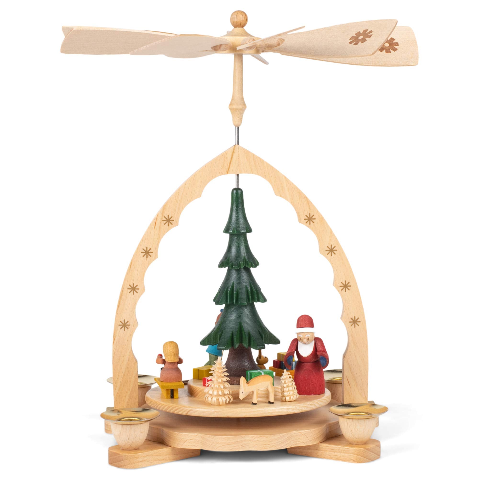 Alexander Taron 16073 Richard Glaesser Pyramid - Santa Children And Toy, Brown