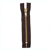 Coats and Clark Coats & Clark Inc F25F1856B Fashion Metal Brass Separating Zipper, 18, Cloister Brown