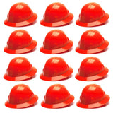 Pyramex SL Series Full Brim Hard Hat with 4 Point Ratchet Suspension Hi-Vis Orange HP24141 (12 Hats/1 Case)