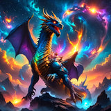 DIY Dragon Diamond Art Kits for Adults, Dragon Diamond Painting Kits for Beginners, Animals Diamond Dot, Dimond Art Paintings, F