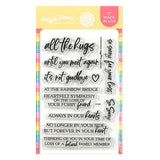 Waffle Flower Rainbow Bridge Stamp Set- This Stamp was Created to Send Messages of Comfort to Friends and Family who Have Lost T