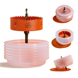 VIKITON 4.25 Hole Saw for Recessed Lights Can Lights, 4-1/4 Inch Hole Cutter with Dust Bowl Catcher for Led Recessed Lighting 4 