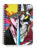 FADDY NATIVE Hollow Printed Anime Sketchbook A5 Spiral Drawing Sketch Book Unruled for Kids Students Gift