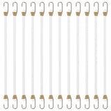 Ymapinc 12PCS White Small Bungee Cords with Hooks, 10 Inch Rubber Straps for Camping, Luggage, Roof Racks, Car Tents, Bikes, Rvs