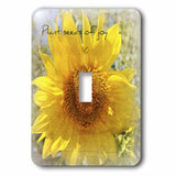 3dRose lsp_50577_1 Yellow Sunflower Plant Seeds Of Joy Inspirational Floral Single Toggle Switch