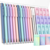 Four Candies Mechanical Pencil Set, with 0.5 & 0.7mm Lead Refills (HB & 2B), Pastel Erasers & Eraser Refills, 29-Count Pack with