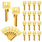 MorningRo 50 Pcs Do Not Duplicate SC1 Key Blanks Metal Replacements House Key Blank Door Lock Replacement Parts(Gold)