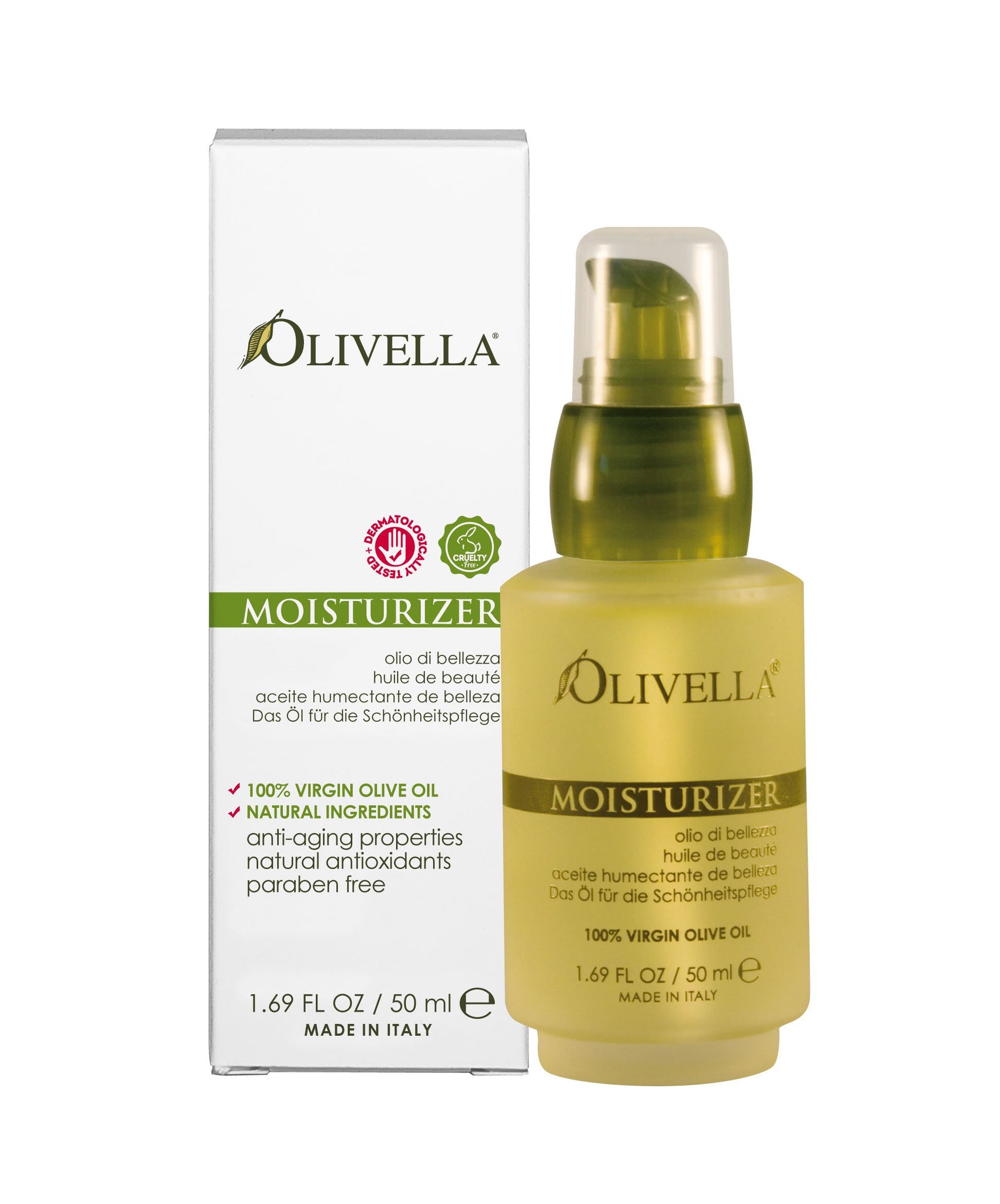 Olivella Olivella All Natural Virgin Olive Oil Moisturizer, For All Skin Types, 1.69 Oz, 1.69 Oz