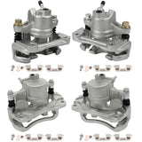 cciyu Front + Rear Brake Calipers With Bracket 19B2697 19B2696 19B2714 19B2715 For Toyota 2004-2008 (4PCS)