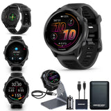 Garmin Forerunner 570 47mm GPS Running Smartwatch, Black | Advanced Training & Recovery, Sleep Coach, Heart Rate, Download Music