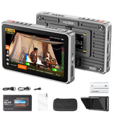 VILTROX DC-X3 Touchscreen Camera Field Monitor,4K HDMI in/Out Camera Video Monitor with Battery Sunshade Hood,Camera Touchscreen