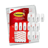 Command Medium Wire Hooks, 13 Hooks, 16 White Adhesive Strips, Damage Free Hanging Picture Hangers, No Tools Wall Hanging for Ba