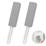 Pumice Cleaning Stone, 2 Pack Toilet Bowl Cleaner Toilet Brush, Gray