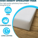 Foamma 4x 24x 24(1 Pack) - High Density Outdoor Couch Cushion Replacement for Patio Furniture, Square Foam Pad for C