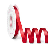 Laferri Red Ribbon 3/8 X 25 Yards, Double Faced Satin Ribbons for Gift Wrapping DIY Craft Floral Bouquets Wedding Party Decorati