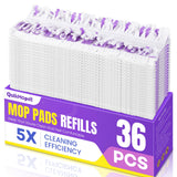 QuikMoprit 36 Pcs Power Mop Refills Pad, 5X Cleaning MultiSurface Replacement for Swiffer Power Mop, Wet Pads Refill for Wood F